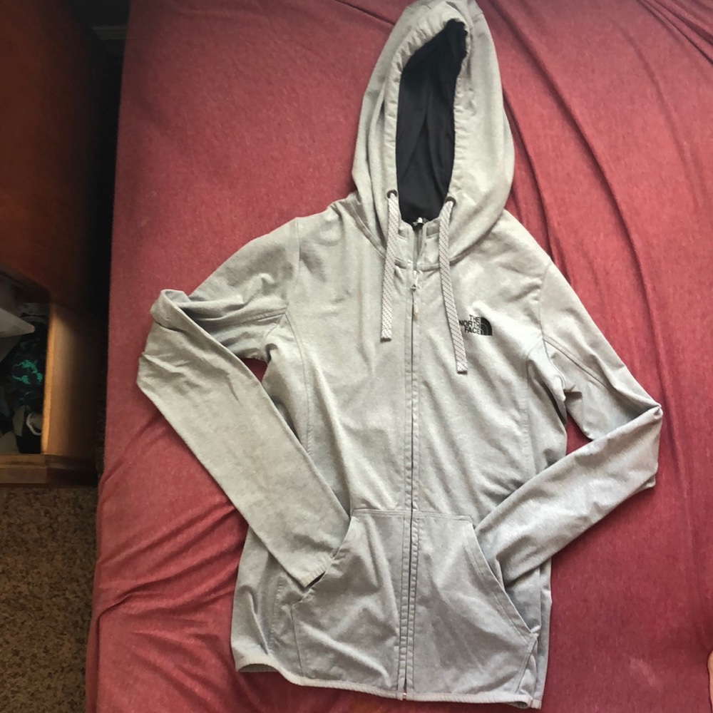 North face light weight zip up hoodie